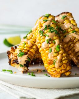Air fryer corn ribs are THE food to go nuts for! Packed with so much delicious flavour, they are also a fun side or appetiser to feed a crowd too! Recipe by Jaz Kitchen