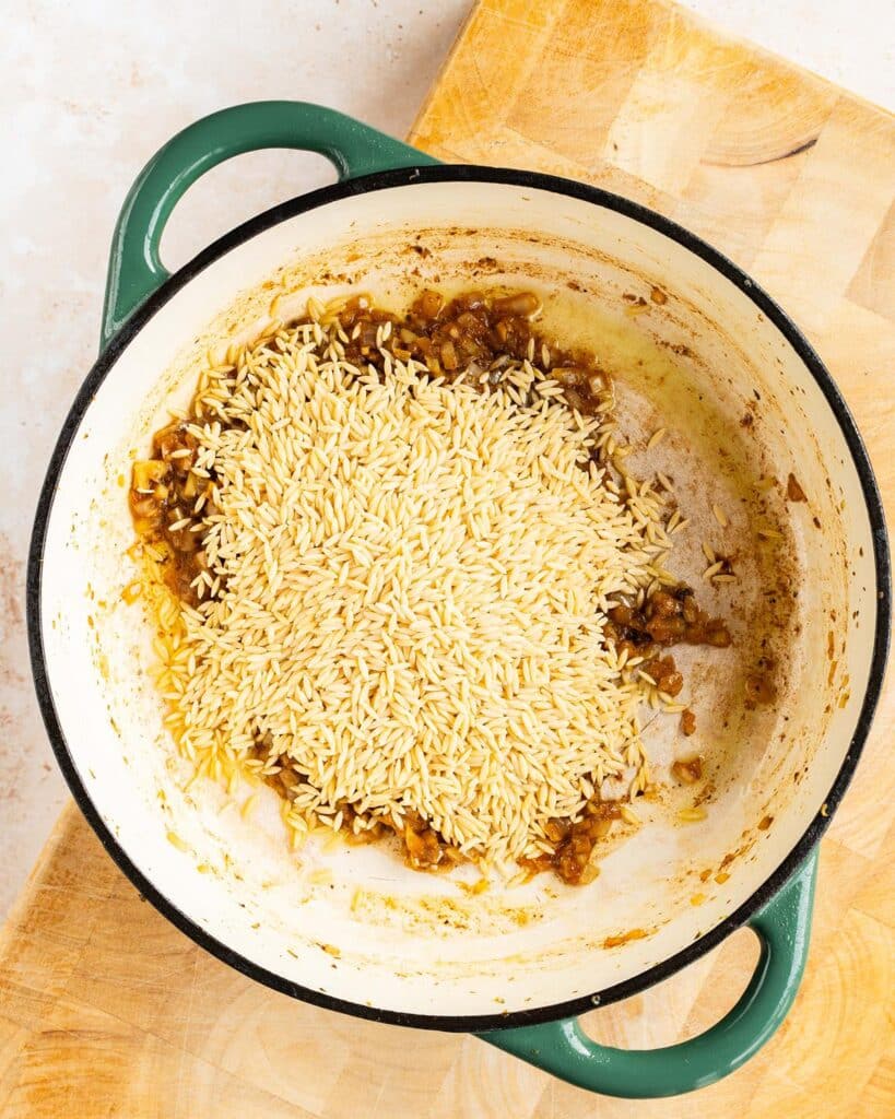 Cooking the pasta once the meat has cooked through to keep all the delicious flavours in one pot. Recipe by jaz kitchen