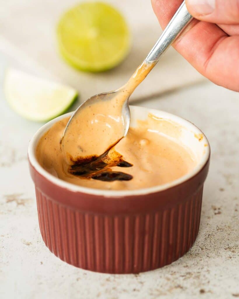 Add the chipotle paste to taste...