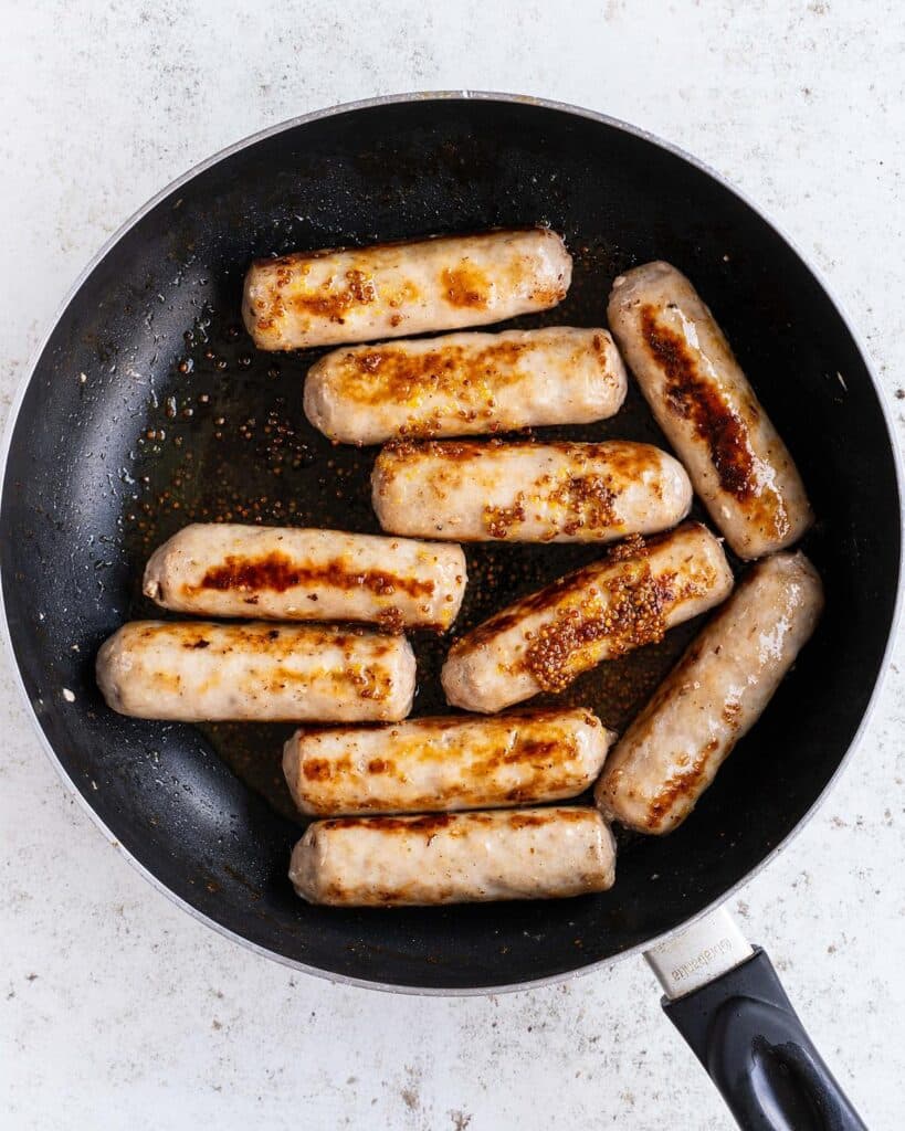 Until cooked through and browned all over.
